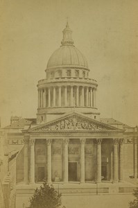 France Paris Pantheon Old Photo Cabinet Card Ladrey 1870