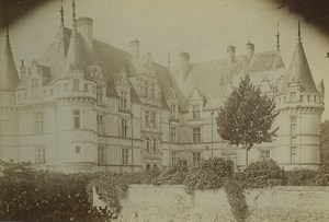 France Azay le Rideau Castle Old Photo 1894