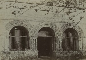 France Church Abbey? Cloister Door Old Photo 1894