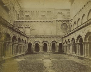 France Le Puy Notre Dame Cathedral Cloister Archway Old Photo 1890