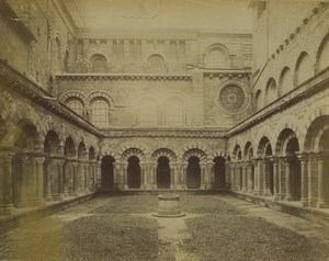 France Le Puy Notre Dame Cathedral Cloister Archway Old Photo 1890