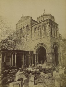 France Le Puy Notre Dame Cathedral Stone Blocks Old Photo 1890