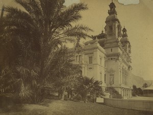 Monaco Monte Carlo Theater & Gardens Old Photo 1890