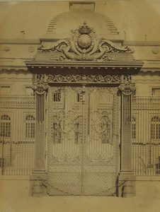 France Paris Palais de Justice gate of the courthouse Old Photo 1890