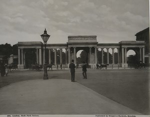 United Kingdom London Hyde Park Corner Old Stengel Photo 1897