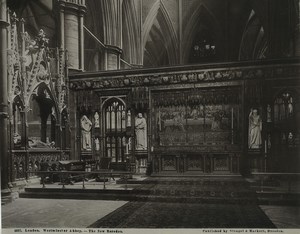 United Kingdom London Westminster abbey the new Rederos Old Stengel Photo 1897