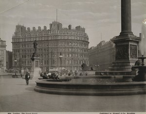 United Kingdom London the Grand Hotel Fountain Old Stengel Photo 1897