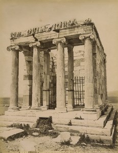 Greece Athens Victory Temple of Athena Nike Old Photo Bonfils 1880