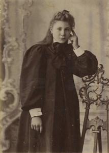 Australia Sydney Woman Portrait Old Photo cabinet card Crown Studios 1898
