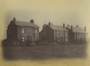 United Kingdom Manchester Clayton 3 Houses Old Photo 1875