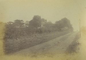 United Kingdom Manchester Clayton Houses Dirt Road Street Light Old Photo 1875