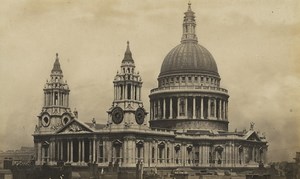 United Kingdom London St Paul cathedral Old Photo 1890
