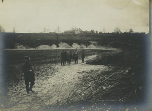 France WWI Somme Front Military Old Photo 1918