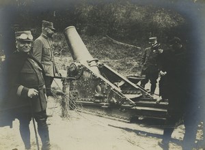 France WWI Somme Front French Cannon G55 ? Old Photo 1918