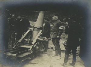 France WWI Somme Front French Cannon G55 ? Old Photo 1918