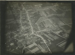 France WWI Somme Front Aerial View Old Photo 1918