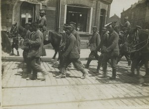 France WWI Somme Front German Prisoners? Old Photo 1918