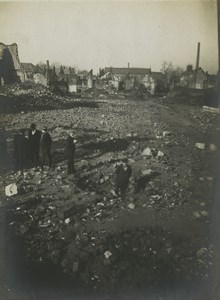 France WWI Somme Front Village Ruins Old Photo 1918