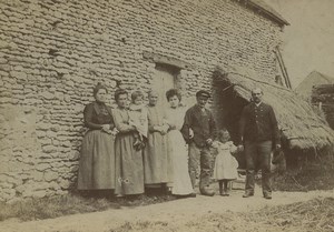 France Pas de Calais Peasant Family Countryside Farm Old Photo 1910