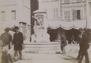 France Marseille Fountain Gelu Old Photo 1890