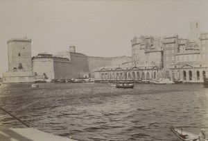 France Marseille Fort St Jean Old Photo 1890