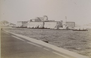 France Marseille Chateau d' If Castle Fort Old Photo 1890