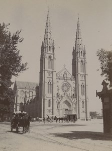 France Nîmes Eglise St Baudile church Old Photo 1890