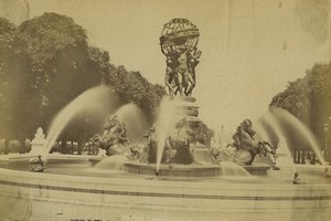 France Paris Fountain of l'Observatoire Old Photo Neurdein 1890