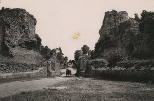 Germany Trier Treves Amphitheatre Ruins Old Photo Cabinet card 1890