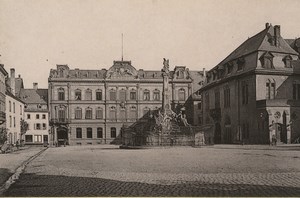 Germany Trier Treves Great Place Kornmarkt Old Photo Cabinet card 1890