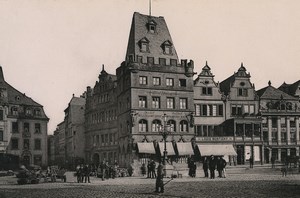 Germany Trier Treves Hotel Rothes Haus Old Photo Cabinet card 1890