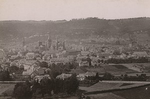 Germany Trier Treves Panorama from Petersberg Old Photo Cabinet card 1890