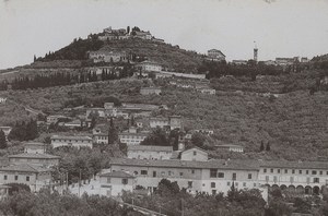 Italy Firenze Florence Fiesole Old Photo Cabinet card 1890