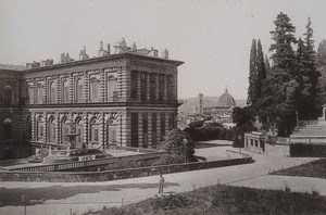 Italy Firenze Florence Palazzo Pitti Boboli Gardens Old Photo Cabinet card 1890