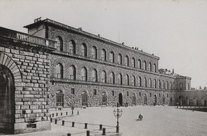 Italy Firenze Florence Palazzo Pitti Old Photo Cabinet card 1890