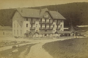 France Col de la Schlucht Hotel Defranoux Old Photo Cabinet card Neurdein 1890