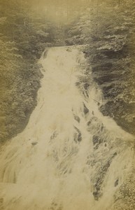 France Gerardmer Retournemer Waterfall Old Photo Cabinet card Neurdein 1890