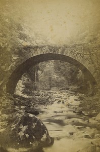 France Gerardmer Fairy Bridge Pont des Fées Old Photo Cabinet card Neurdein 1890