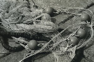 France Photographic Experiment Study Fishing Nets Old Deplechin Photo 1970