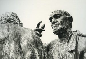 France Calais Photographic Experiment Study Statue Old Deplechin Photo 1970 #2