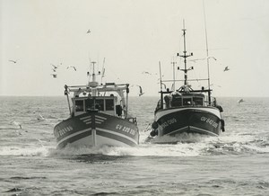 France Fishing Boats? Photographic Study Old Deplechin Photo 1970