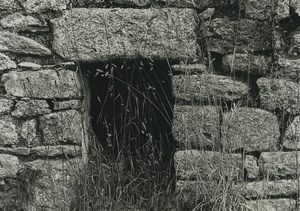 France Photographic Study Stone Ruins Close up Old Deplechin Photo 1970