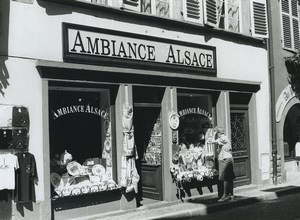 France Photographic Study Ambiance Alsace Shop Old Deplechin Photo 1970