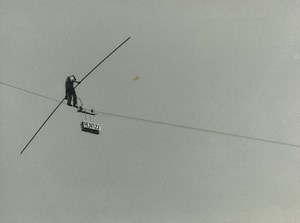 France Lille? Photographic Study Tightrope walker Old Deplechin Photo 1970 #2