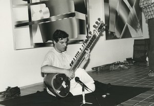 France Photographic Study Musician Sitar Player Old Deplechin Photo 1970