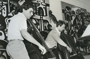 France Musicians Double Bass Photographic Study Old Deplechin Photo 1970