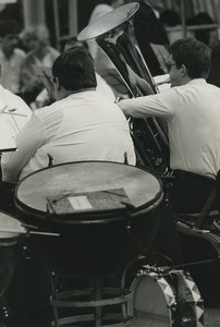 France Musicians Tuba Photographic Study Old Deplechin Photo 1970