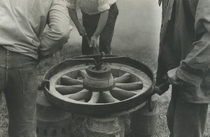 France Wood Wheel making? Photographic Study Old Deplechin Photo 1970