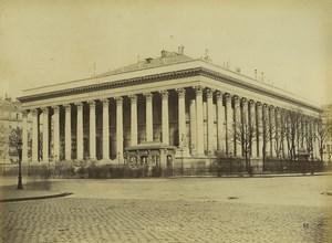 France Paris Stock Market La Bourse Architecture Old Quinet Photo 1865