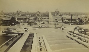 France Paris World Fair Champ de Mars general view Old Photo 1878